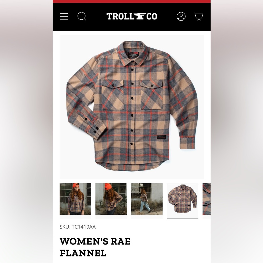 NWT Troll Co Rae Flannel